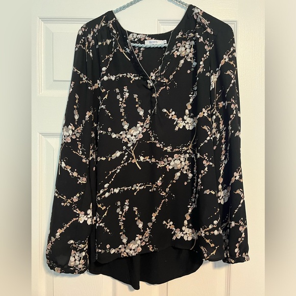 Ricki’s Long Sleeve Blouse with silver beading along neckline - Picture 1 of 2